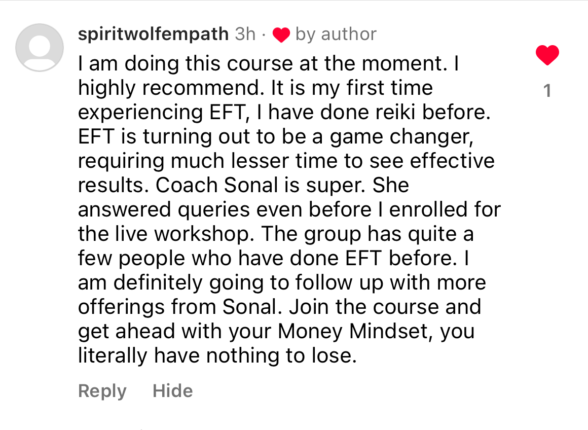 Attendee message