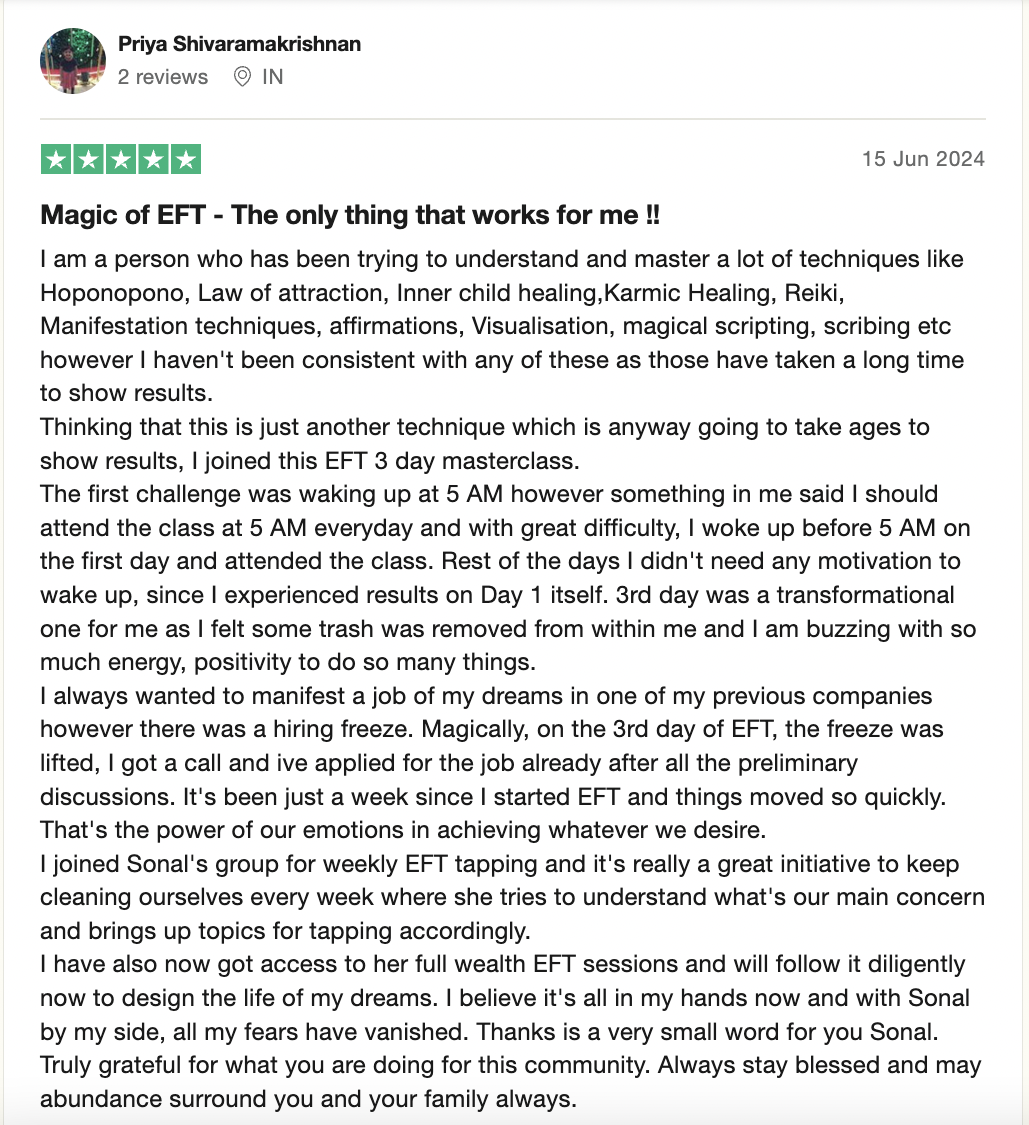 Trustpilot review